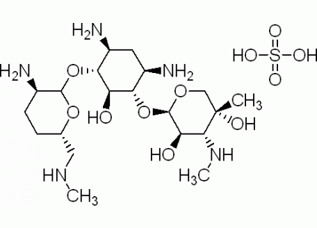 硫酸庆大霉素，1405-41-0，potency: ≥590 μg Gentamicin per mg
