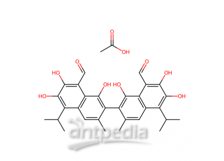 醋酸棉酚，12542-36-8，分析标准品,98%
