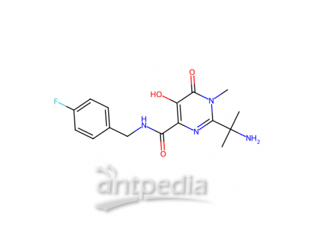 2-(1-氨基-1-甲基乙基)-N-[(4-氟苯基)甲基]-5-羟基-1-甲基-6-氧代-1,6-二氢嘧啶-4-甲酰胺，518048-03-8，97%
