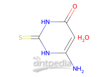 4-氨基-6-羟基-2-巯基嘧啶水合物，65802-56-4，>98.0%