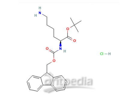(S)-2-((((9H-芴-9-基)甲氧基)羰基)氨基)-6-氨基己酸叔丁酯盐酸盐，2413365-23-6，97%