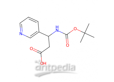 (S)-3-(Boc-氨基)-3-(3-吡啶基)丙酸，297773-45-6，95%