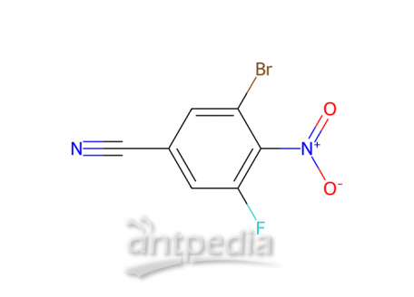 3-溴-5-氟-4-硝基苯甲腈，1310918-28-5，95%