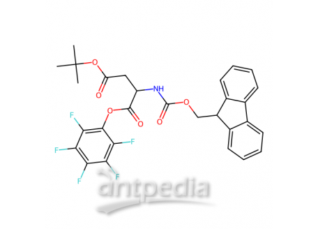 N-芴甲氧羰基-BETA-叔丁基-L-天冬氨酸五氟苯酯，86061-01-0，98%