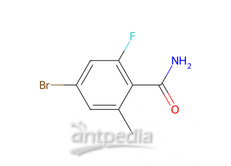 4-溴-2-氟-6-甲基苯甲酰胺，1242156-51-9，97%