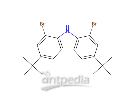 1,8-二溴-3,6-二叔丁基-9H-咔唑，625385-37-7，97%