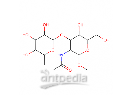 甲基 2-乙酰氨基-2-脱氧-3-O-(6-脱氧己糖吡喃糖苷)吡喃己糖苷，169151-24-0，97%