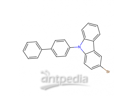 9-(4-联苯基)-3-溴咔唑，894791-46-9，>98.0%(HPLC)