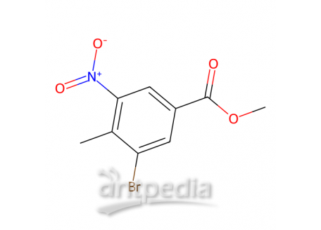 3-溴-4-甲基-5-硝基苯甲酸甲酯，223519-08-2，97%