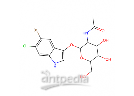 5-溴-6-氯-3-吲哚-N-乙酰-β-D-氨基葡萄糖苷，5609-91-6，98%