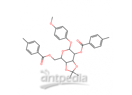 4-甲氧苯基-3,4-O-异亚丙基-2,6-双-O-(4-甲基苯甲酰)-β-D-吡喃半乳糖苷，1496536-69-6，95%