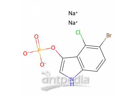5-溴-4-氯-3-吲哚磷酸 二钠盐，102185-33-1，98% (HPLC)