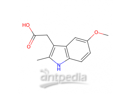 5-甲氧基-2-甲基-3-吲哚乙酸，2882-15-7，≥97.0%