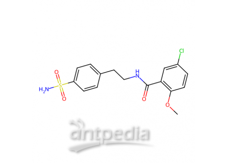 4-[2-(5-氯-2-甲氧基苯甲酰氨基)乙基]苯磺酰胺，16673-34-0，95%