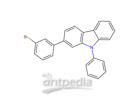 2-(3-溴苯基)-9-苯基-9H-咔唑，1365118-41-7，98.0%