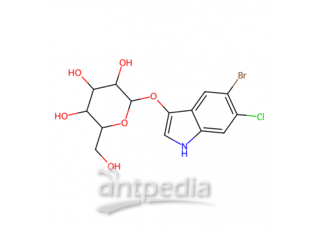 5-溴-6-氯-3-吲哚-β-D-吡喃葡萄糖苷，93863-89-9，≥98.0%