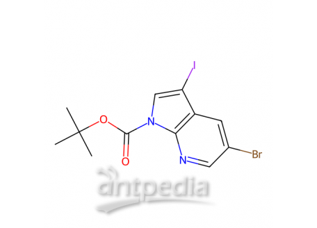 5-溴-3-碘-吡咯并[2,3-b]吡啶-1-甲酸叔丁酯，928653-81-0，95%