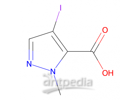 4-碘-1-甲基吡唑-5-羧酸，75092-30-7，>98.0%