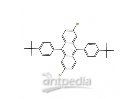 2,6-二溴-9,10-双(4-叔丁基苯基)蒽，1187763-68-3，>99.0%(HPLC)