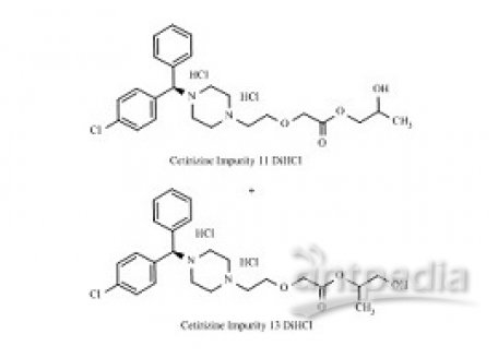 PUNYW9244326 Cetirizine Impurity 15 DiHCl (Mixture of Cetirizine Impurity 11 DiHCl and Cetirizine Impurity 13 DiHCl)