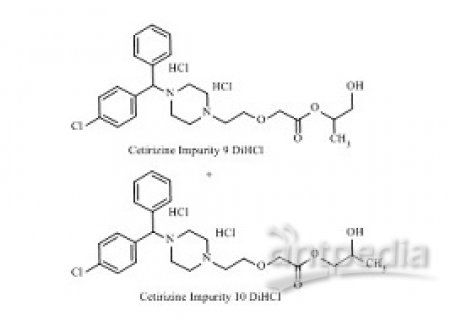 PUNYW9247128 Cetirizine Impurity 17 DiHCl (Mixture of Cetirizine Impurity 9 DiHCl and Cetirizine Impurity 10 DiHCl)