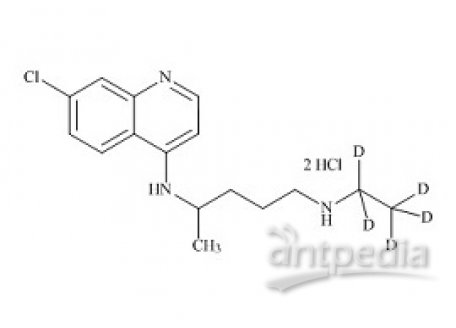 PUNYW23590117 Hydroxychloroquine EP Impurity D-d5 DiHCl (Desethyl Chloroquine-d5 DiHCl)