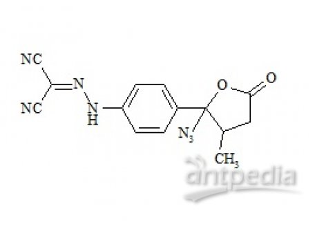 PUNYW20031284 Levosimendan Impurity (2-[2-[4-(2-Azidotetrahydro-3-Methyl-5-oxo-2-Furanyl)phenyl]hydrazinylidene]propanedinitrile)