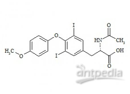 PUNYW6469233 Levothyroxine Related Compound 8 (2-Acetamido-3-(3,5-diiodo-4-(4-methoxyphenoxy)phenyl) Propanoic Acid)