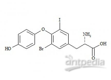 PUNYW6471446 Levothyroxine Related Compound 9 (2-Amino-3(3-bromo-4-(4-hydroxyphenoxy)-5-iodophenyl)propanoic Acid