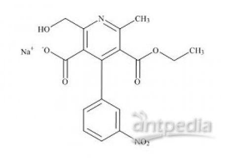 PUNYW24694547 5-Carboxy-6-Hydroxymethyl-Dehydro-Nitrendipine Sodium Salt