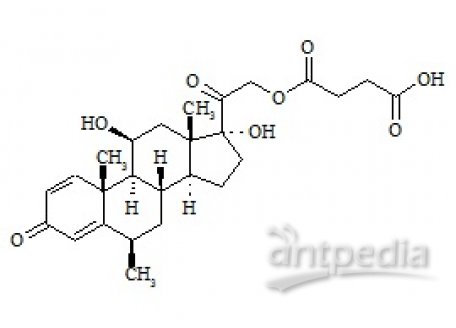 PUNYW4517112 6-beta-Methyl Isomer of Methylhydrocortisone 21-Hydrogen Succinate