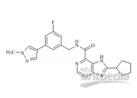 PUNYW19136117 2-cyclopentyl-N-[[3-fluoro-5-(1-methyl-1H-pyrazol-4-yl)phenyl]methyl]-3H-Imidazo[4,5-c]pyridine-4-carboxamide