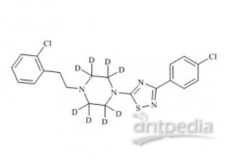 PUNYW22072121 1-[2-(2-chlorophenyl)ethyl]-4-[3-(4-chlorophenyl)-1,2,4-thiadiazol-5-yl]-Piperazine-d8