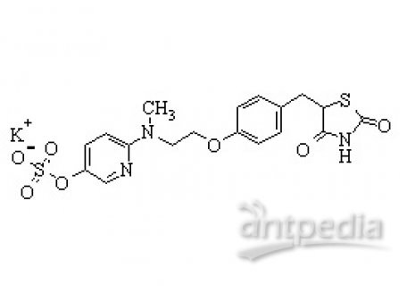 PUNYW21823498 5-Hydroxy rosiglitazone sulphate potassium salt