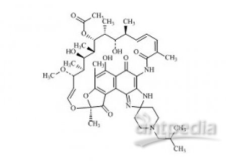PUNYW24172464 25-O-desacetyl-23-Acetyl-Rifabutin (Possibly a mixture with API)