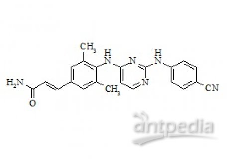 PUNYW22461234 Rilpivirine Amide-1 Impurity ((2E)-3-[4-[[2[(4-Cyanophenyl)amino]pyrimidin-4-yl]amino]-3, 5-Dimethylphenyl]prop-2-Enamid