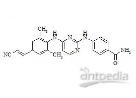 PUNYW22462516 Rilpivirine Amide-2 Impurity (4-{[4-({4-(E)-2-Cyanoethyl]-2, 6-Dimethyl]phenyl}amino-2-Pyrimidinyl]amino}-Benzamide)