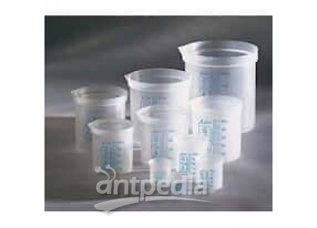 Azlon 522125 Tapered PP Beakers Assortment Pack, 10 to 2000 mL, 10/Pk