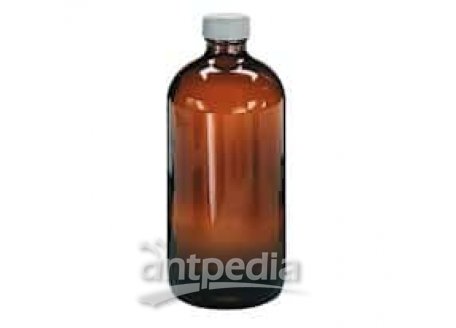Cole-Parmer Precleaned EPA Amber Glass Narrow-Mouth Bottle, 250 mL, 12/Cs