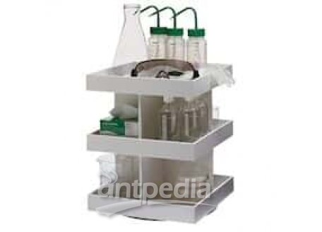 Cole-Parmer PVC Labware Turntable, Triple Level, White; 1/Pk