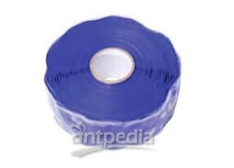 Cole-Parmer Silicone Self-Fusing Tape, Blue, 1" W; 12 yd/RL, 1 RL/Pk