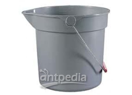 Rubbermaid 2963-GRAY Heavy-duty low-density polyethylene pail, 10 quart