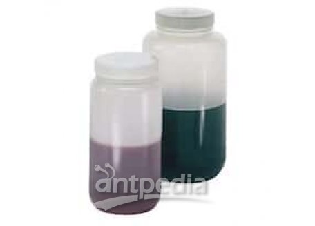 Thermo Scientific Nalgene 2121-0010 Polypropylene Wide-Mouth Bottle, 4 L