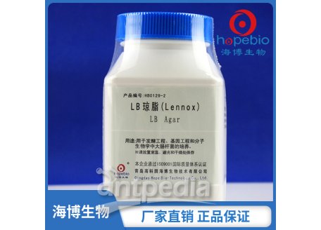 LB琼脂（lennox）	HB0129-2  250g
