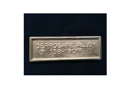 多为莱博 焊锡 铋铟合金  Cerrosafe 160-190 Chamber Casting Alloy 1/2 lb.ingot (7-8 oz.)