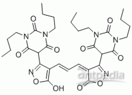 B803941-5mg 双(1,3-二丁基巴比妥酸)三次甲基氧杂菁,95%