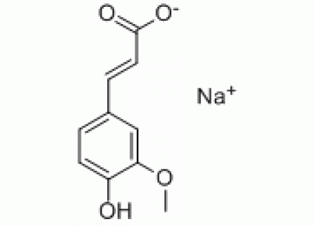 S836349-5g 3-甲氧基-4-羟基肉桂酸钠,95%