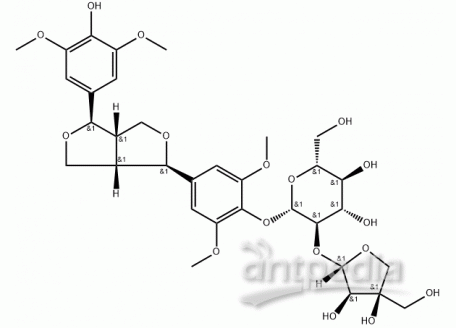 S823468-10mg (-)-丁香树脂酚-4-O-Β-D-呋喃芹糖基-(1→2)-Β-D-吡喃葡萄糖苷,分析对照品,98%