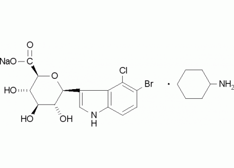 B802262-500mg 5-溴-4-氯-3-吲哚基-β-D-葡糖苷酸环己胺盐,99%