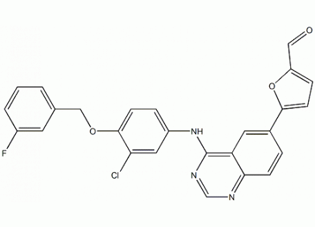 C835923-5g 5-[4-[3-氯-4-(3-氟苯氧基)苯胺基]-6-喹唑啉基]呋喃-2-甲醛,98%